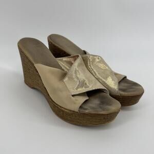 Onex Women’s Christina Open-toe Platform Wedge Slide Sandals (size 6) #TM225